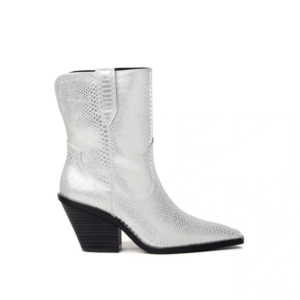 Scoop Silver Women’s Western-Style Booties size 9 - Picture 7 of 7